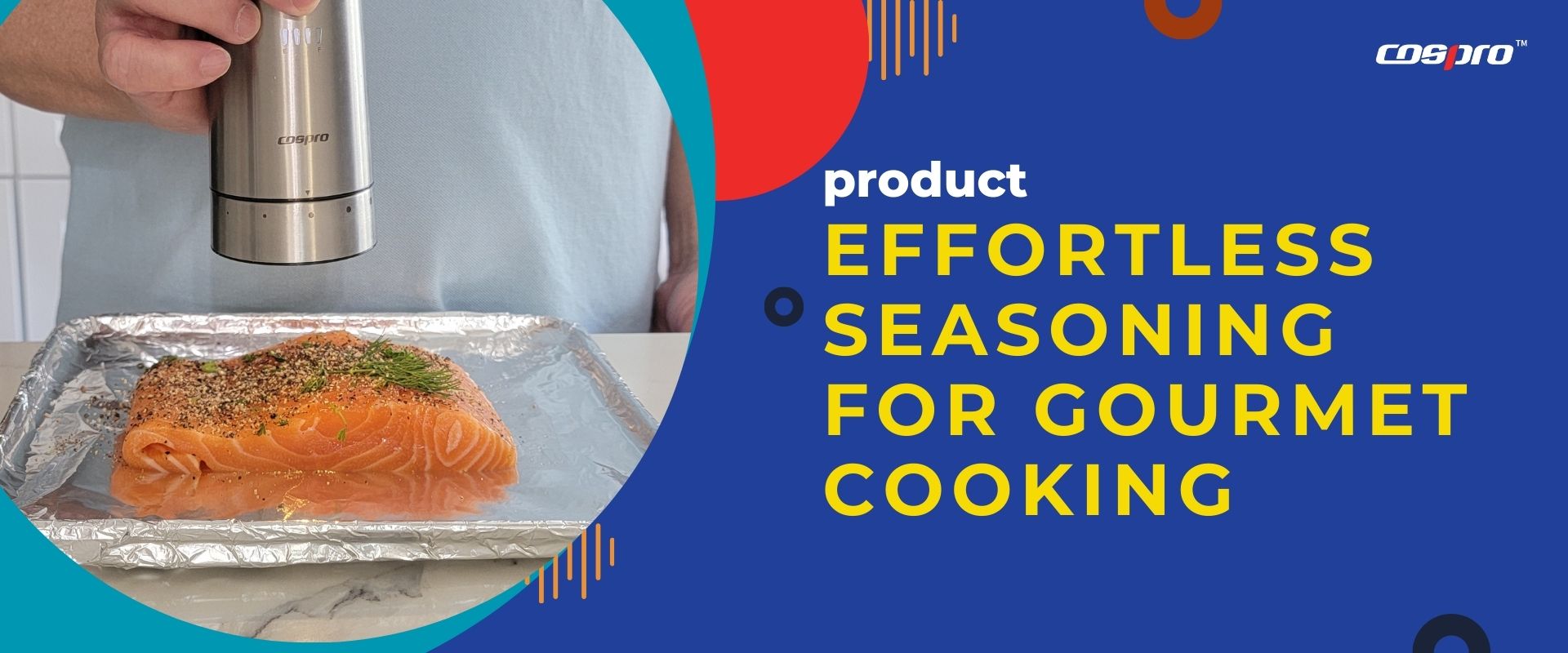 Effortless Seasoning for Gourmet Cooking - How the COSPRO Electric Salt & Pepper Grinder Makes a Difference