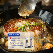 ❤️ Valentine’s Dinner: Garlic Butter Steak with COSPRO Grinder Finish