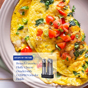 🥚 Brunch Favorite: Fluffy Cheese Omelet with COSPRO Grinder Finish