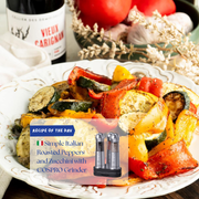 🇮🇹 Simple Italian Roasted Peppers and Zucchini with COSPRO Grinder
